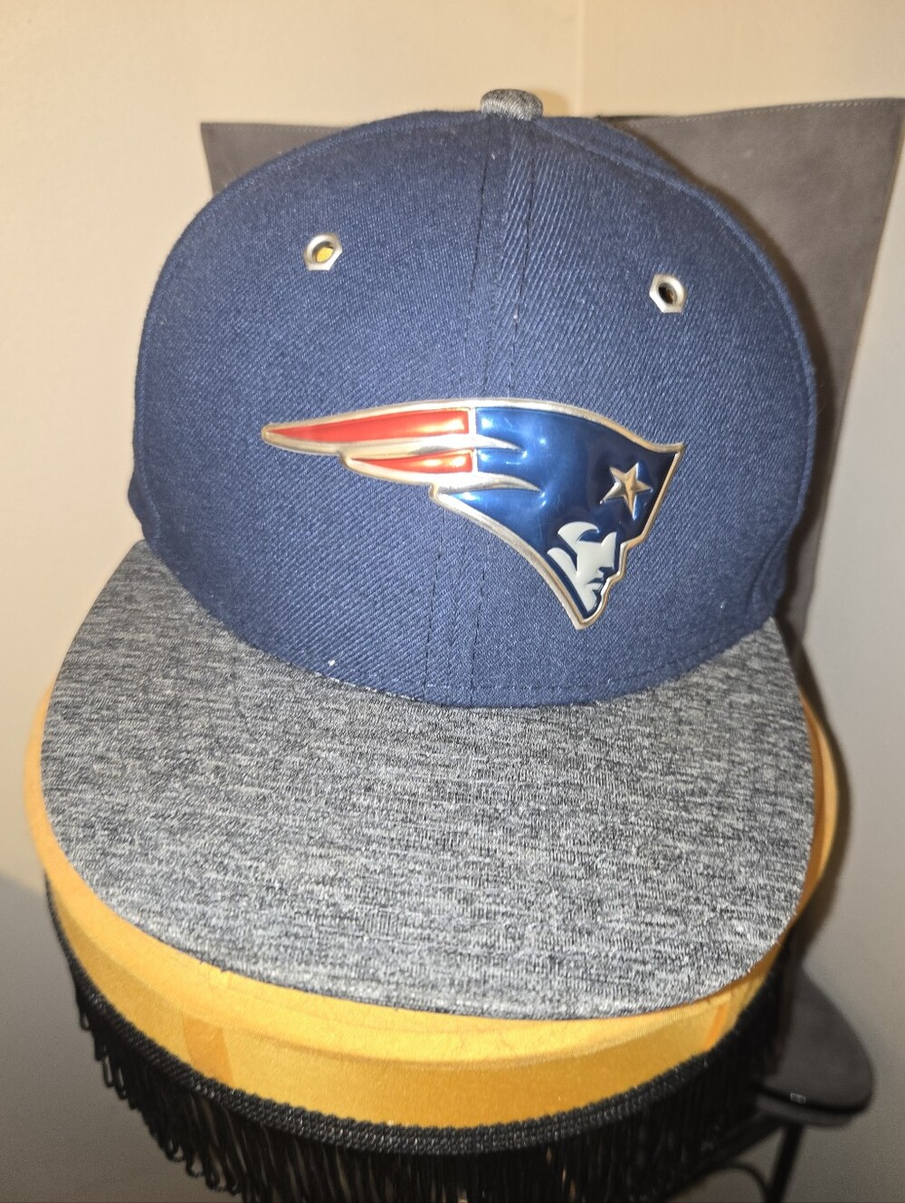 New Era 59FIFTY New England Patriots 2016 NFL Draft Hat Camo Undervisor Sz 6 5/8